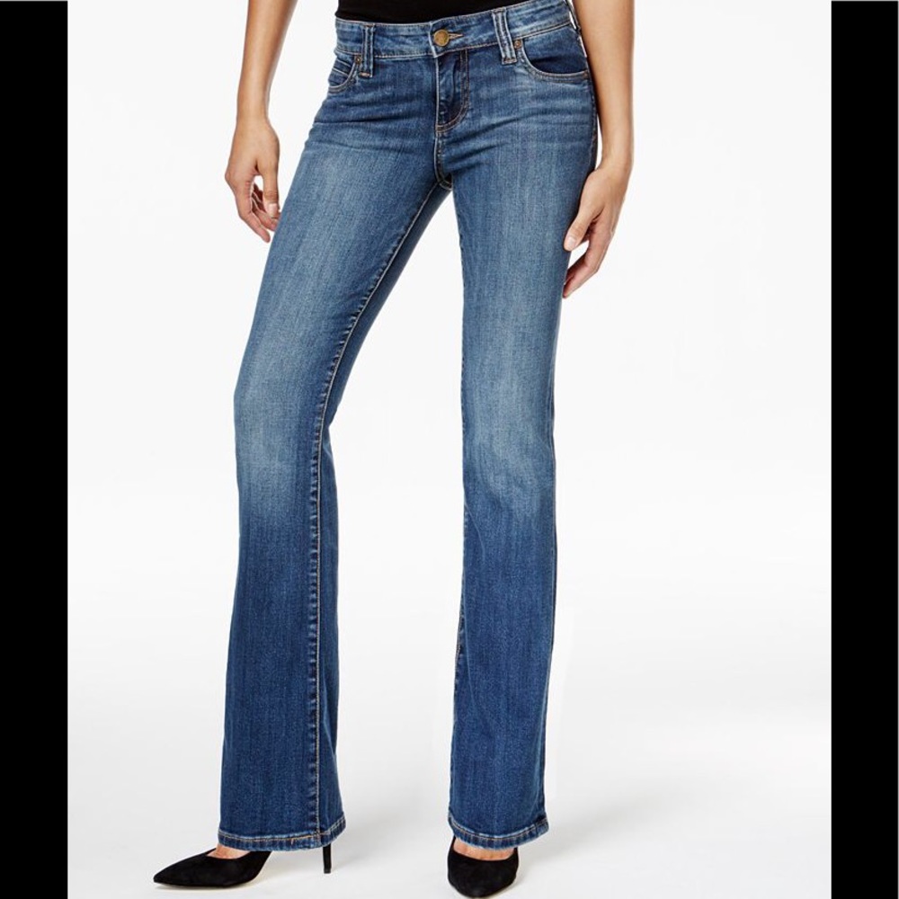 KUT From the Cloth Mid Rise Boho Flare Leg Bootcut Jeans-Size 6